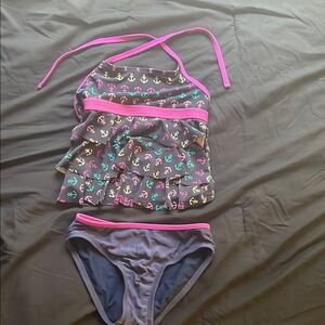Xhilaration Kids Swim Bikini - Pink and Black